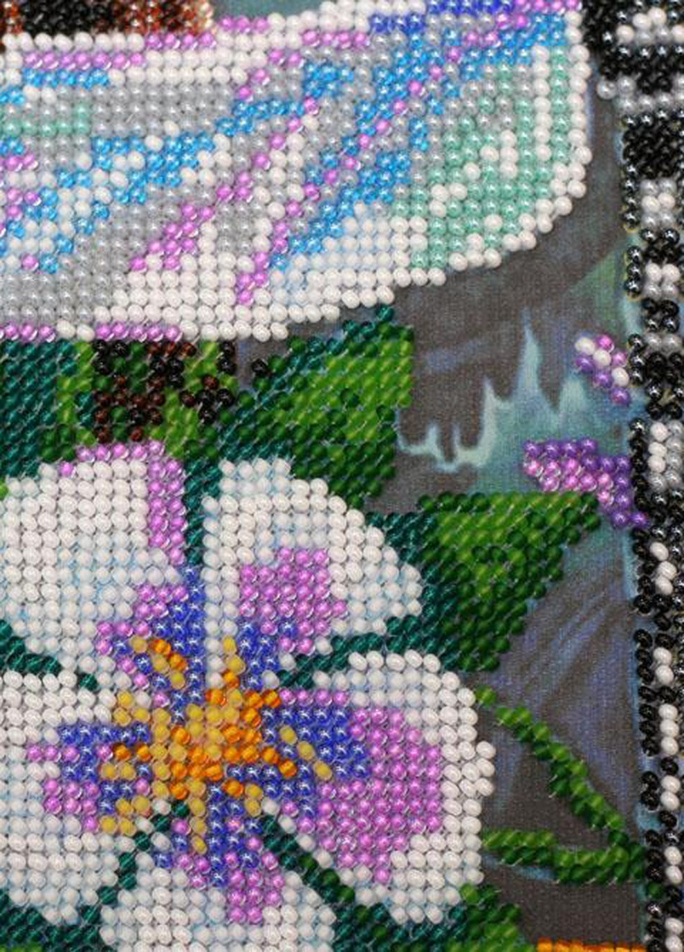 Набор для вшивки бисером на натуральном художественном холсте "Акварели лета-3" Абрис Арт AB-503 Abris Art (255337299)