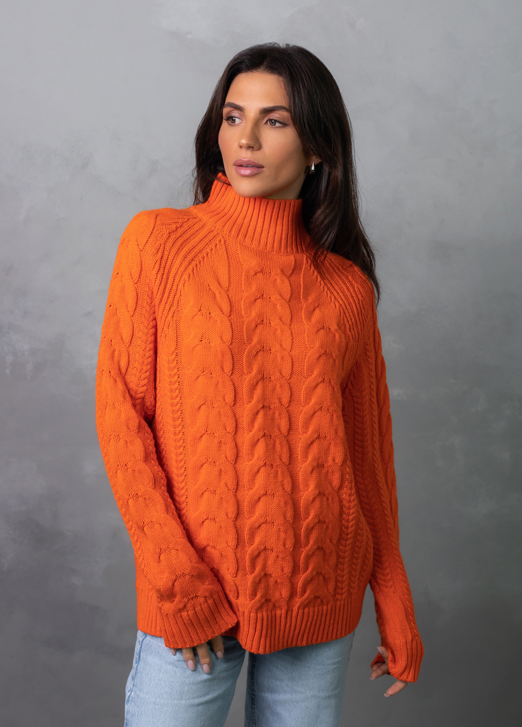 Помаранчевий светр жіночий Viviami