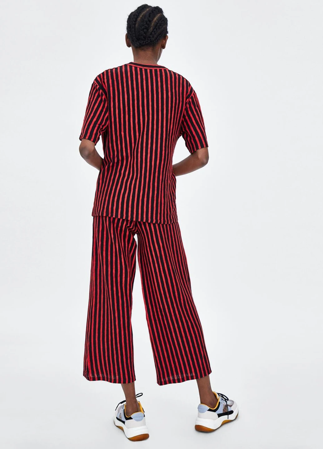 Штани демісезон,чорний в червону смужку, Zara (255192177)