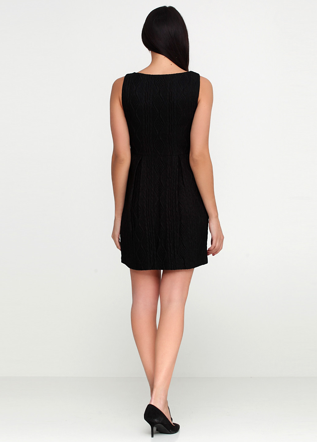 Черное кэжуал платье Moschino фактурное
