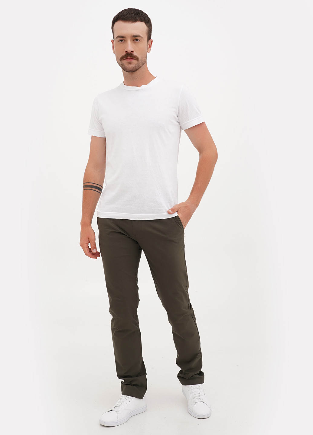 Хаки кэжуал демисезонные прямые брюки J.Crew