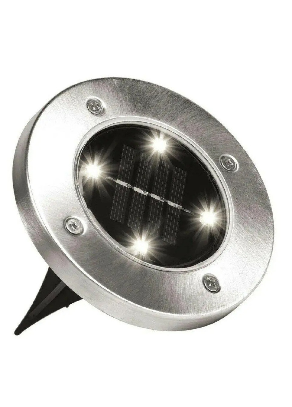 Уличный светильник на солнечной батарее "Bell Howell Disk lights" (4 led) | садовый фонарь MS No Brand (253910120)