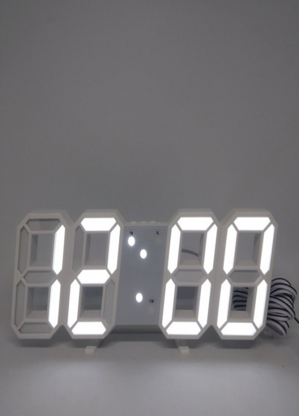 Електронний годинник настільний LY 1089 з білим підсвічуванням VST (253020853)