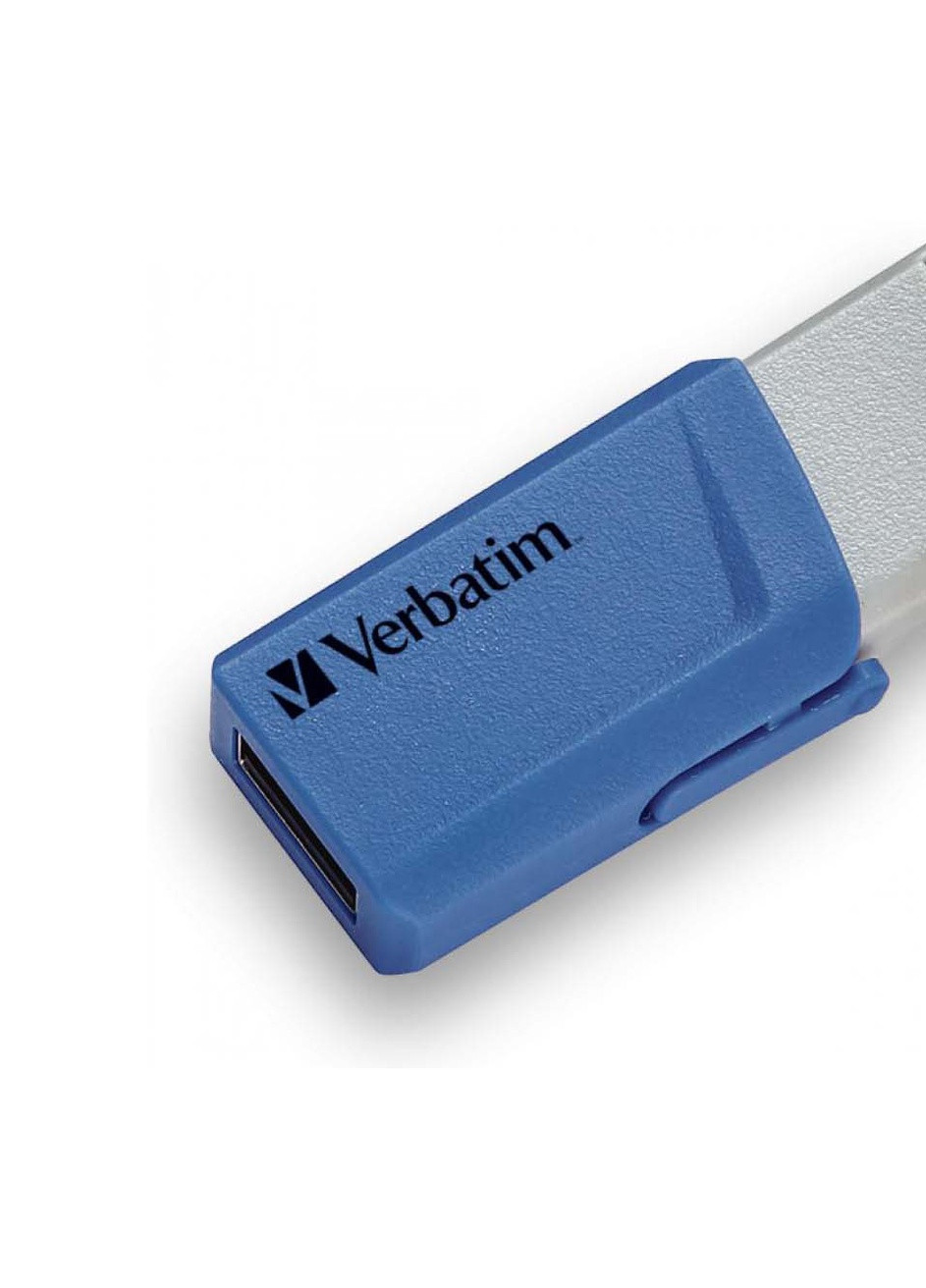 USB флеш накопитель (49308) Verbatim 2x32gb store 'n' click red/blue usb 3.2 (232750079)