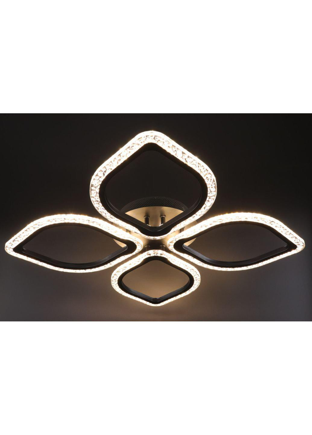 Люстра стельова LED з пультом A2522/4-bk Чорний 8х48х66 див. Sunnysky (253122482)