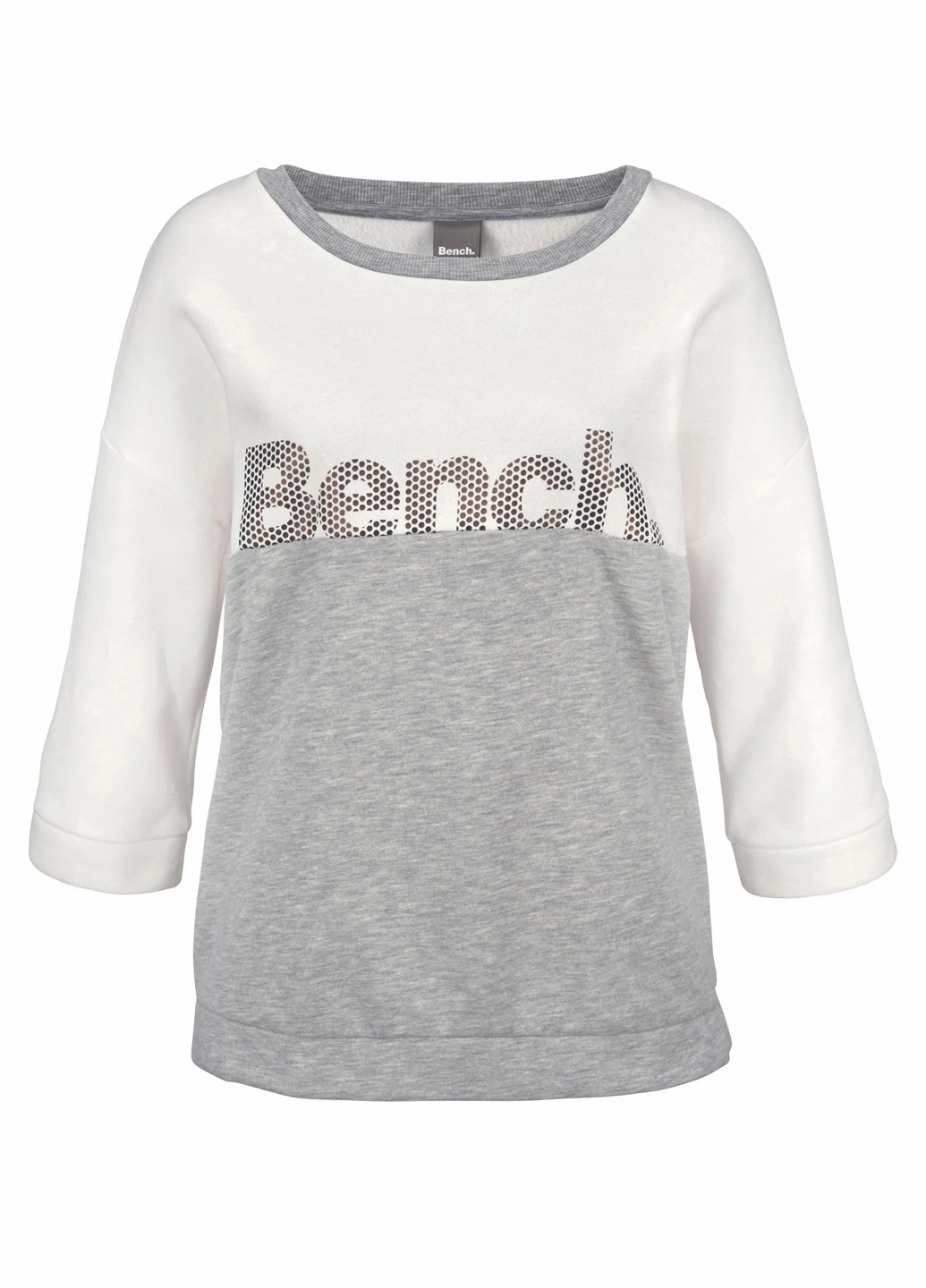 Серый свитшот Bench логотип (250582779)