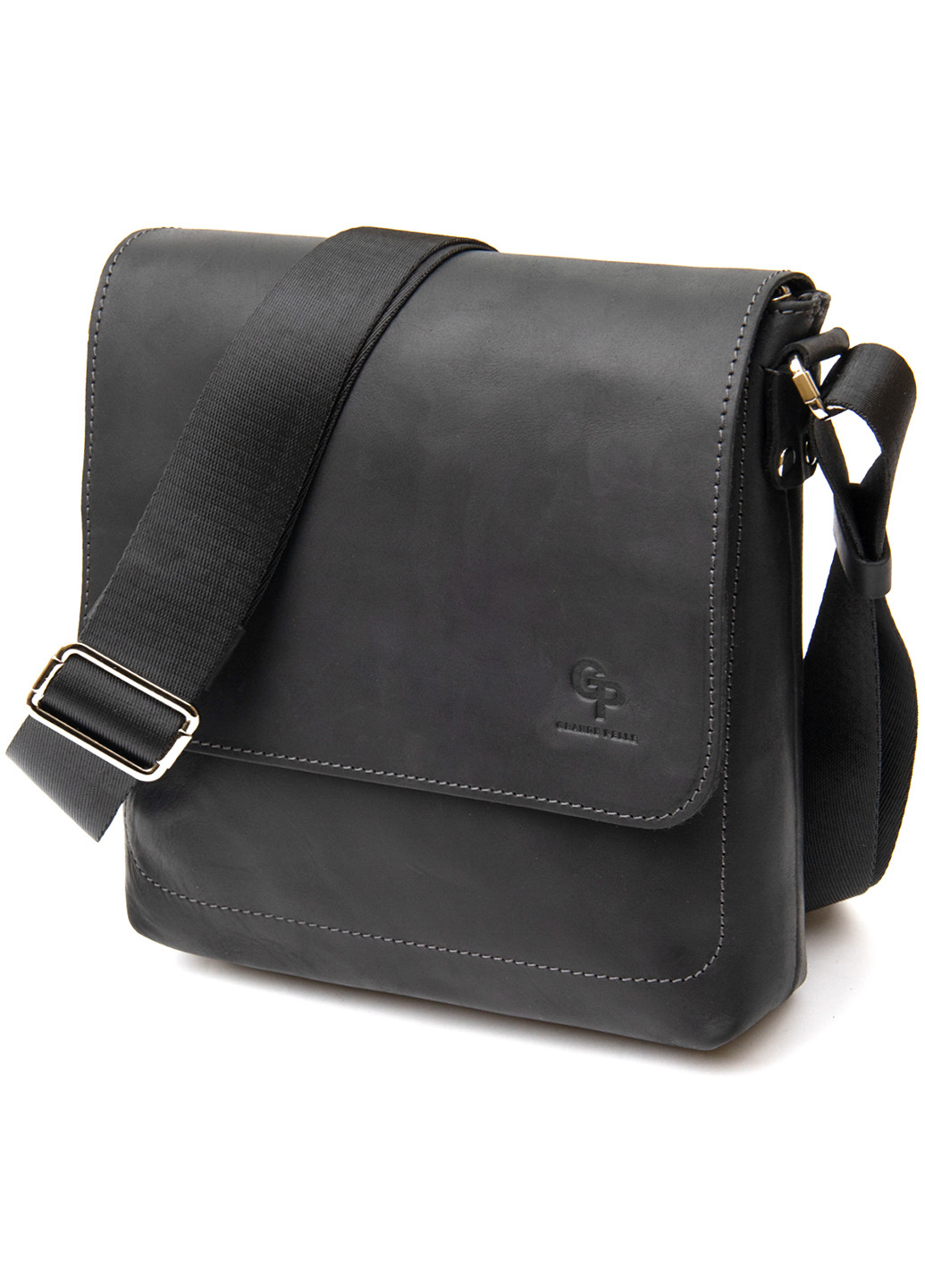 Чоловіча шкіряна сумка 24х24х6 см Grande Pelle (252126777)