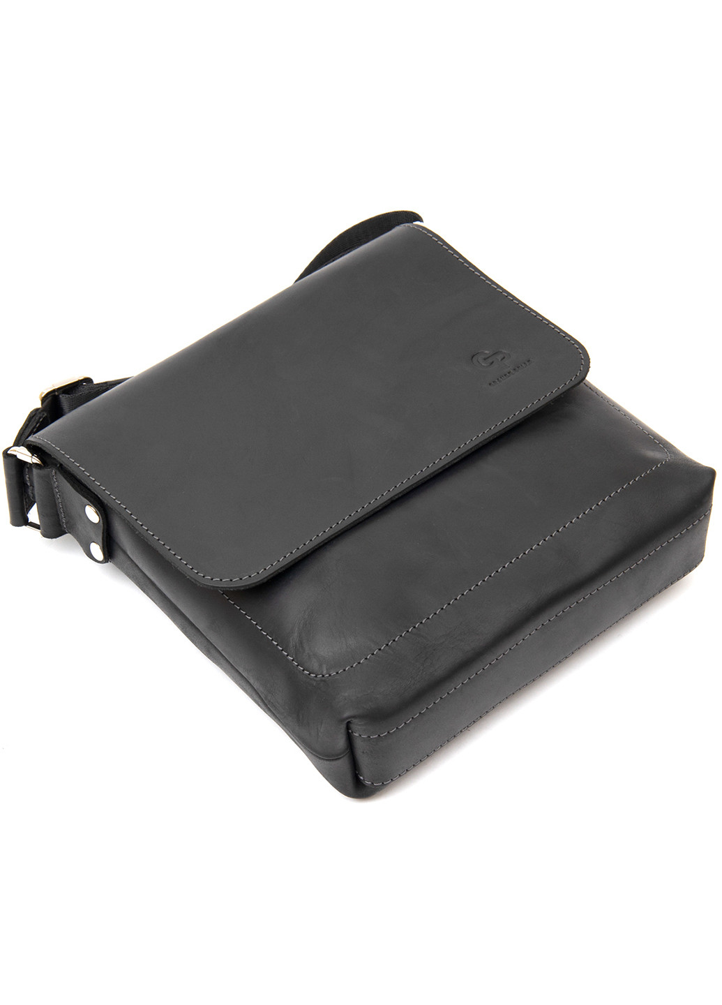 Чоловіча шкіряна сумка 24х24х6 см Grande Pelle (252126777)