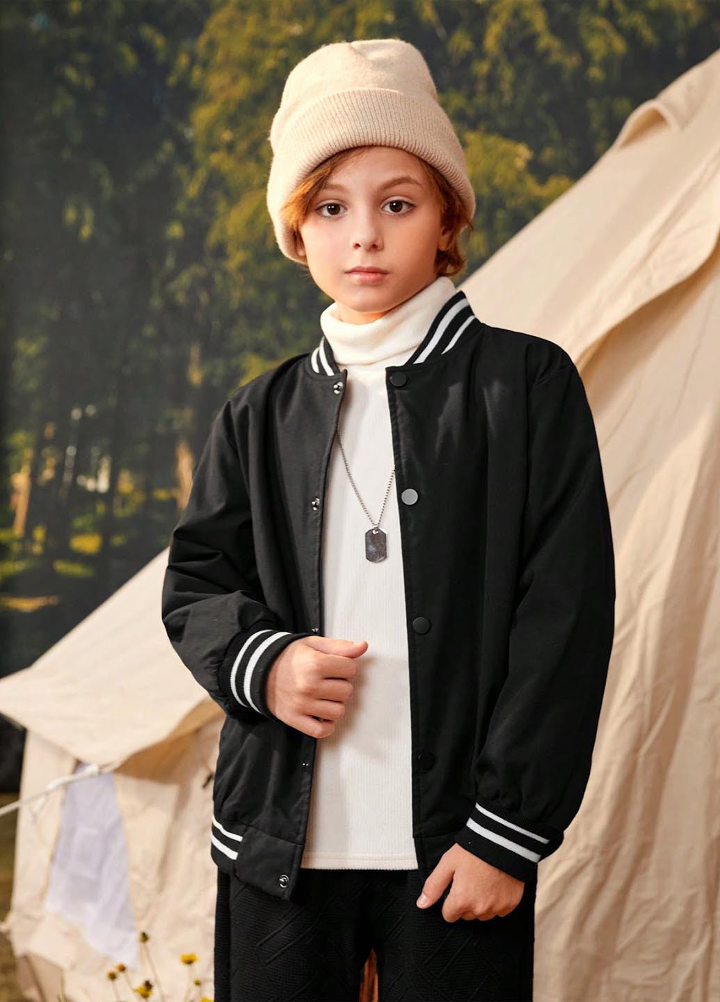 Бомбер SHEIN на кнопках (327704801)