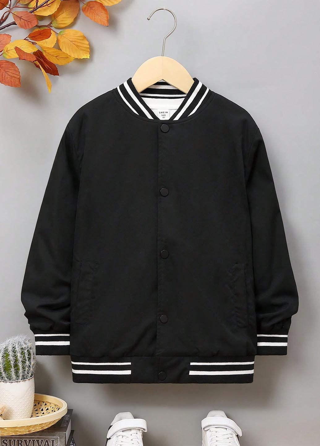 Бомбер SHEIN на кнопках (327704801)