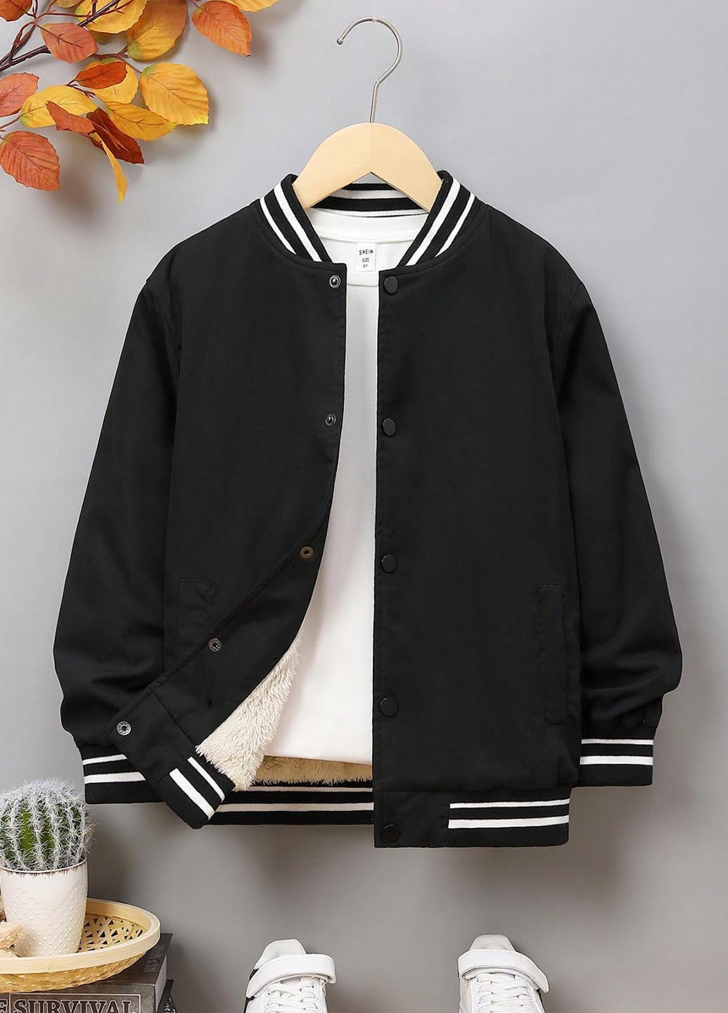 Бомбер SHEIN на кнопках (327704801)