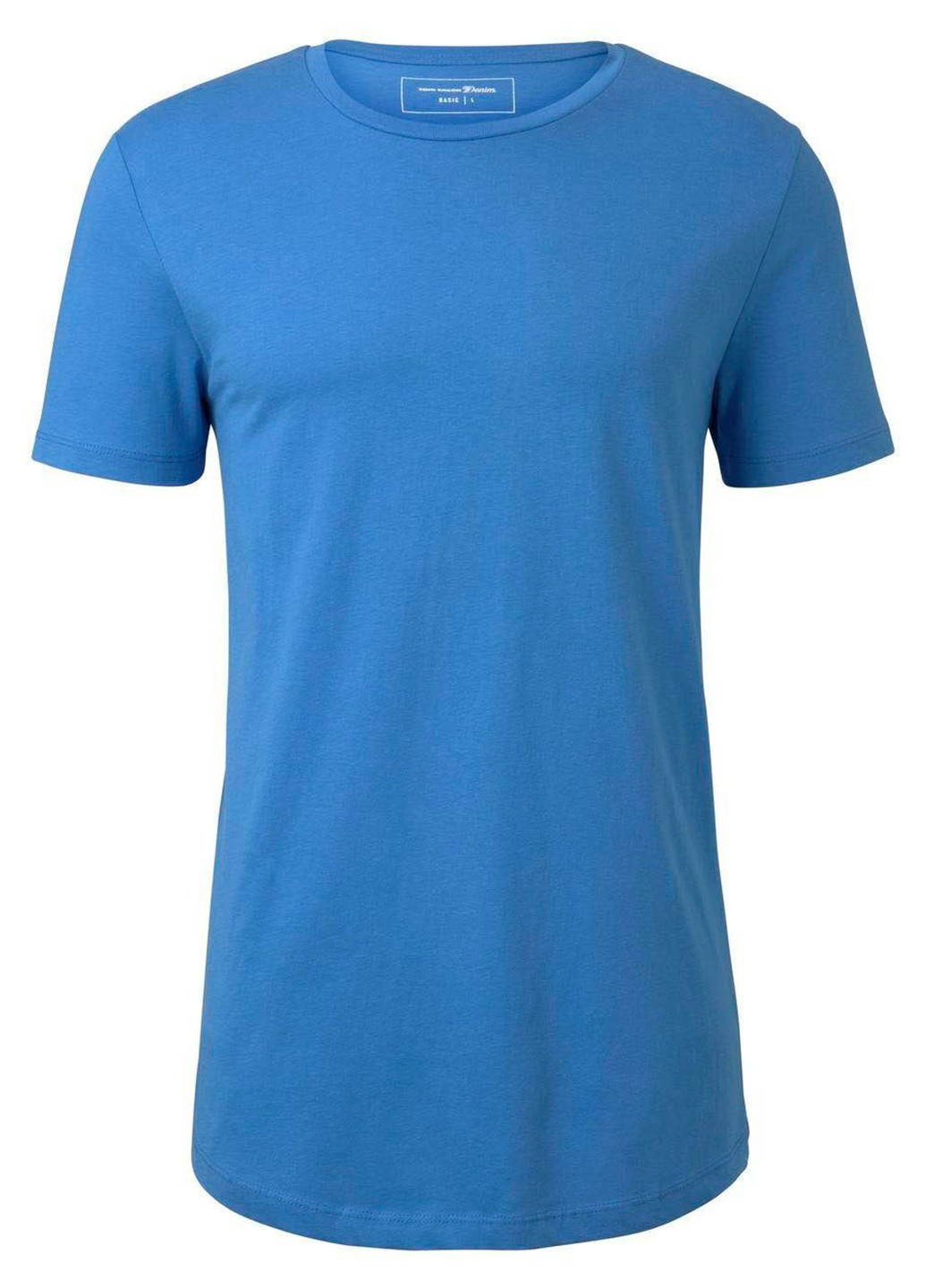 Темно-блакитна футболка Tom Tailor