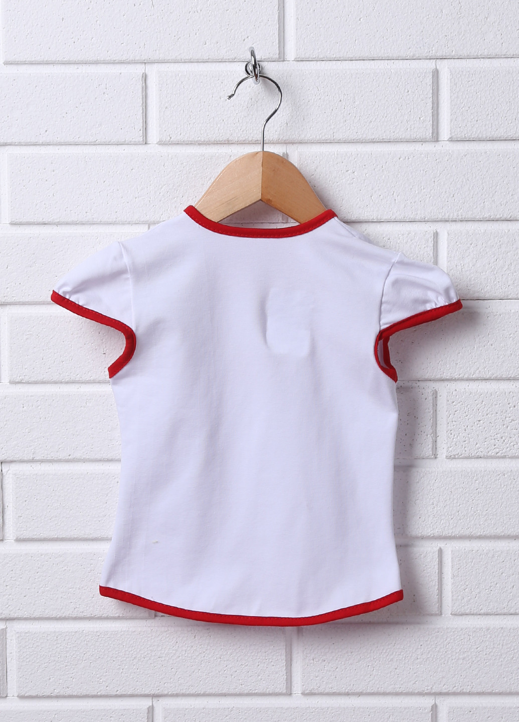 Біла літня футболка з коротким рукавом Baby Art