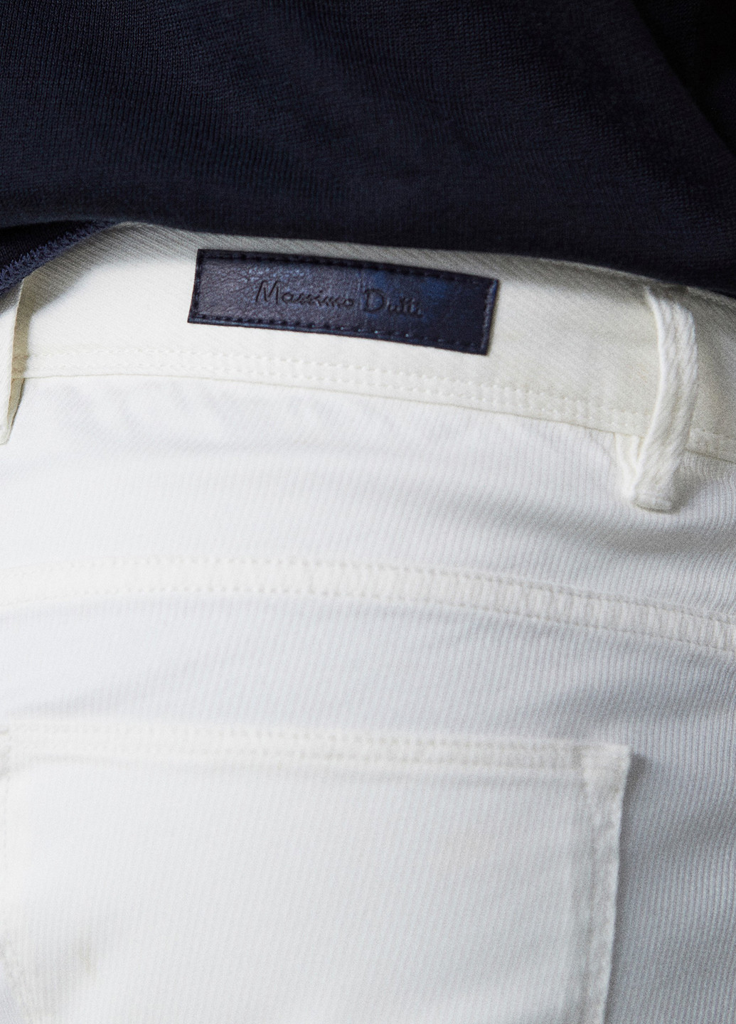 Молочные кэжуал демисезонные прямые брюки Massimo Dutti