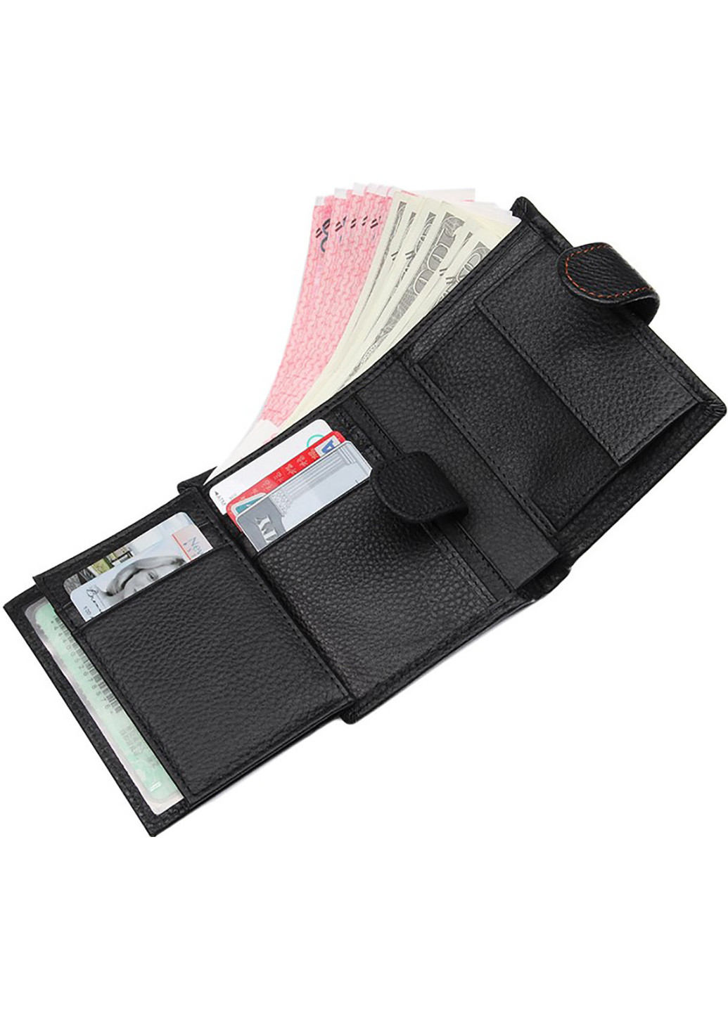 Мужской кожаный кошелек 9,5х12 см Vintage (229460767)