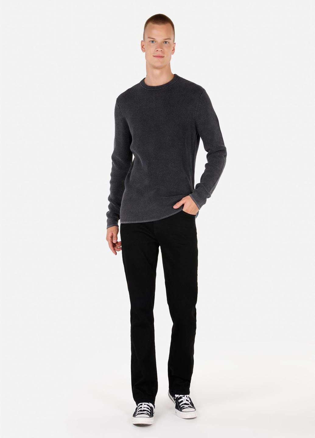 Темно-сірий зимовий джемпер джемпер Colin's