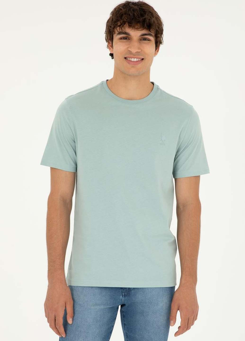 Мятная футболка U.S. Polo Assn.