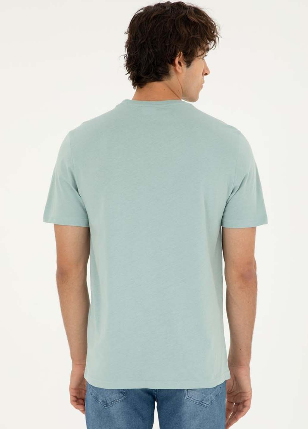 Мятная футболка U.S. Polo Assn.