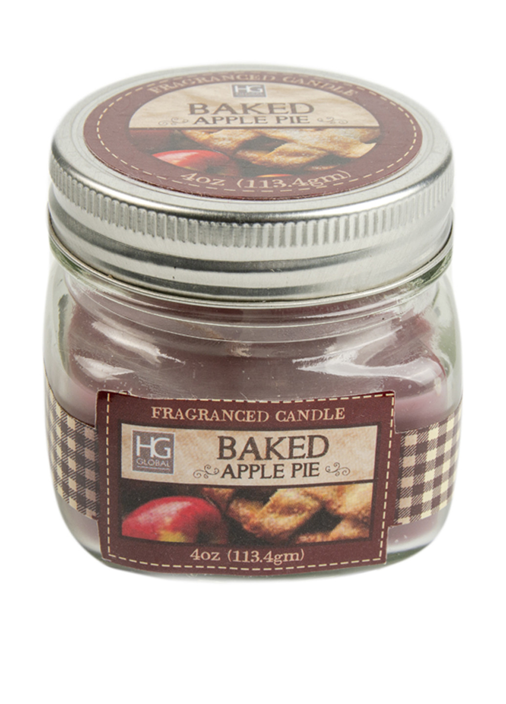 Ароматическая свеча Яблочный пирог, 7 см HG Global комбинированные