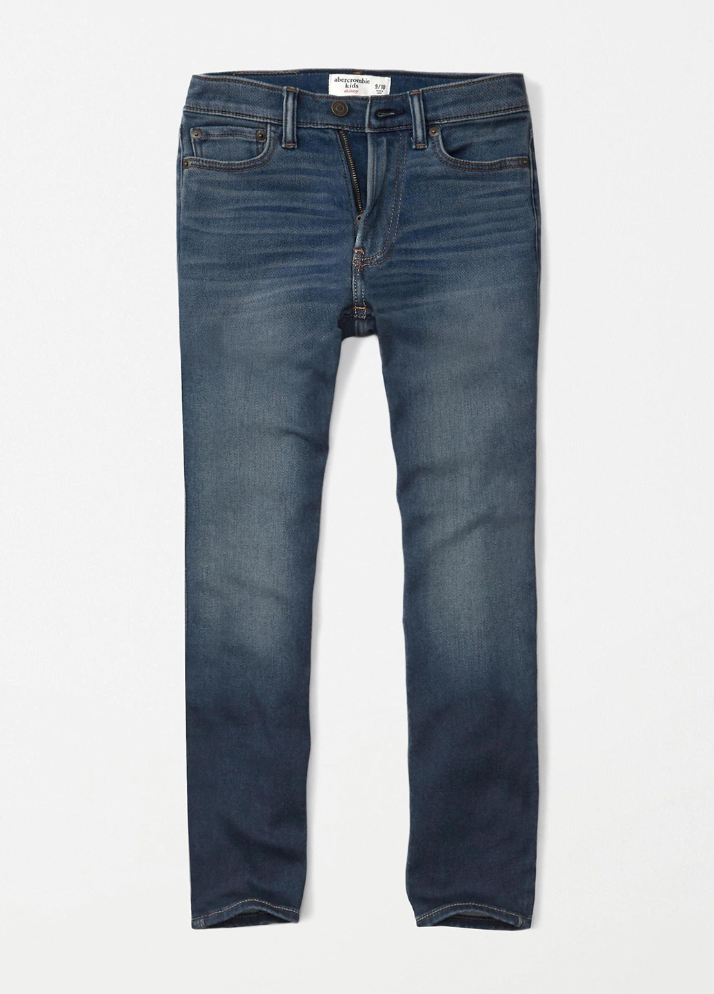 Темно-синие демисезонные скинни фит джинсы Abercrombie Kids
