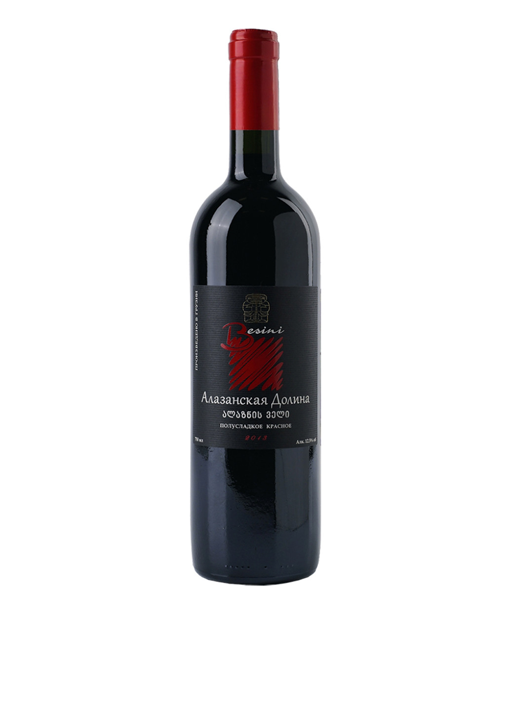 Вино Alazani Valley красное полусладкое, 0,75 л Besini (165960878)