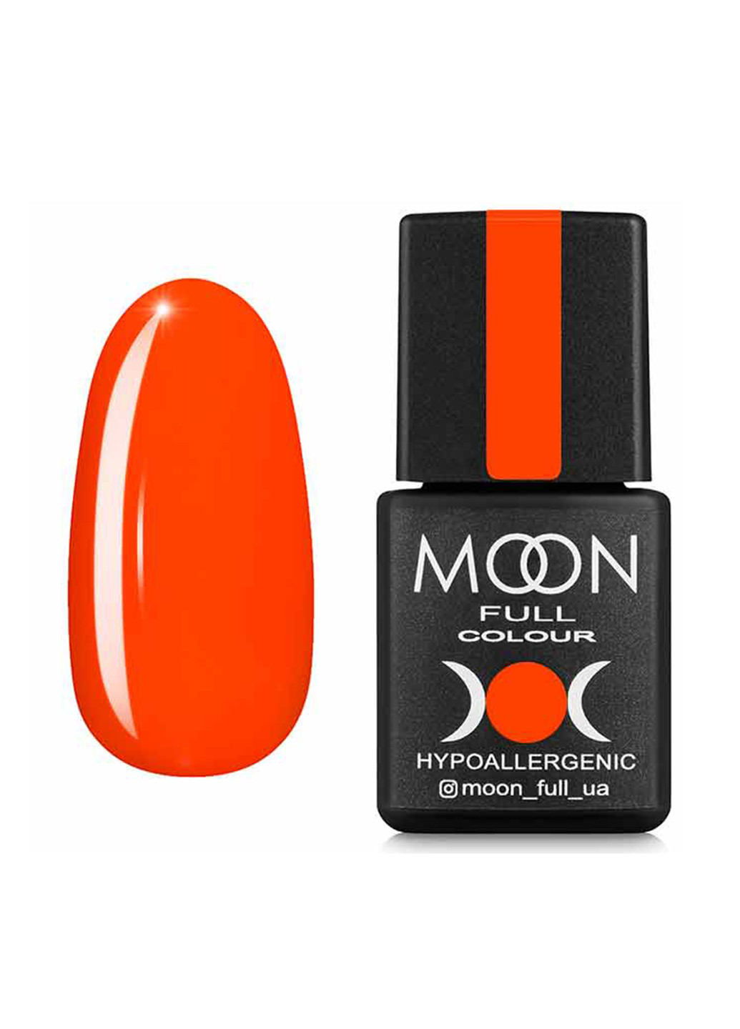 Гель-лак FULL color Neon №707 (морковно-коралловый), 8 мл Moon (184150726)