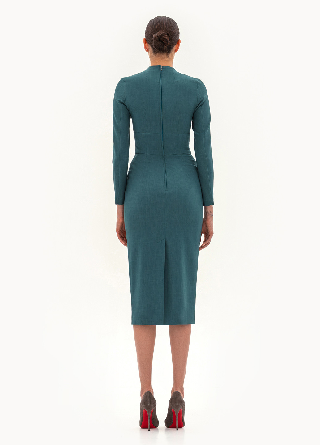 Бірюзова ділова, кежуал сукня футляр BGL однотонна