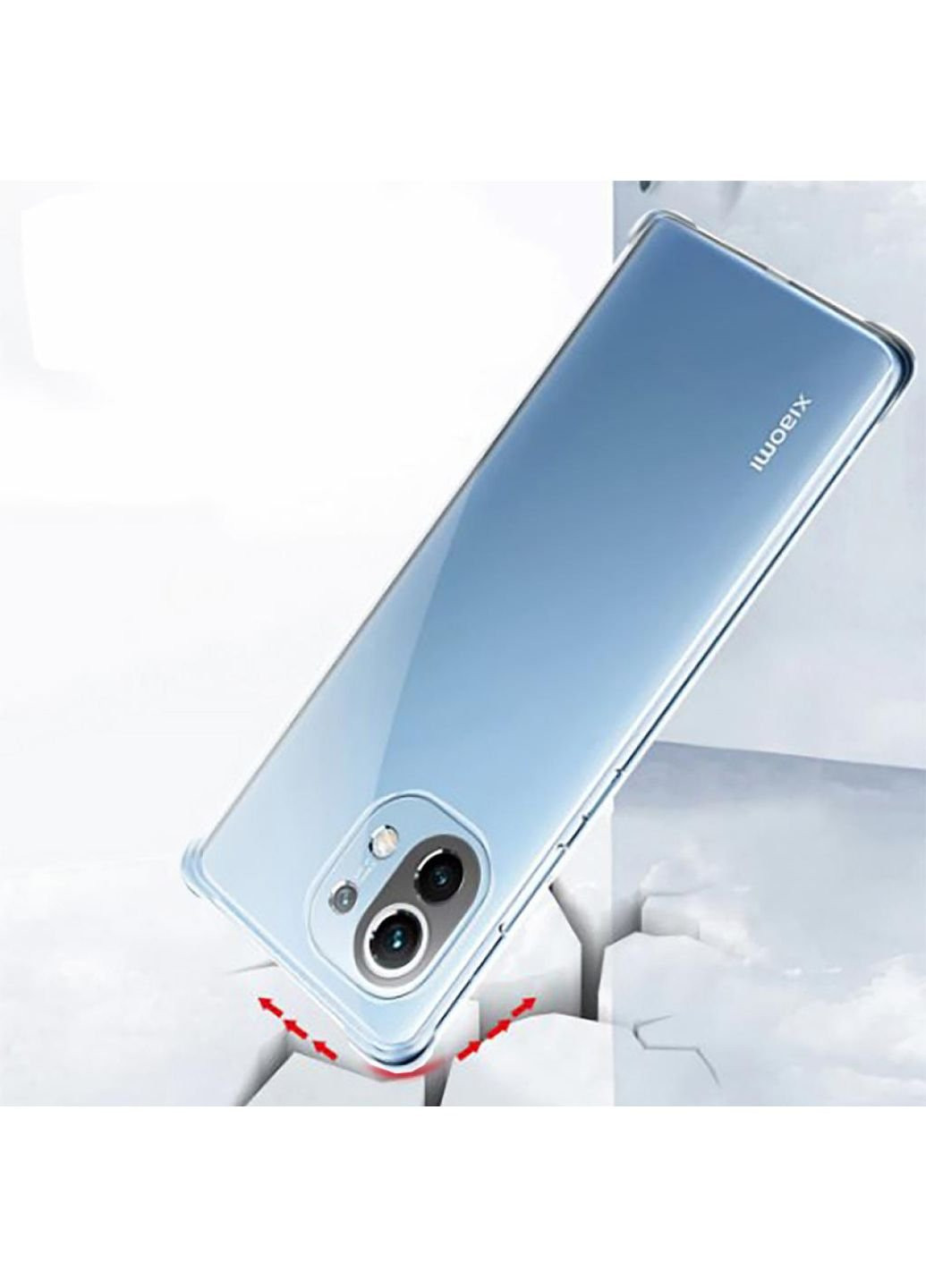 Чехол для мобильного телефона Anti-Shock Xiaomi Mi 11 Lite Clear (706073) BeCover (252570456)