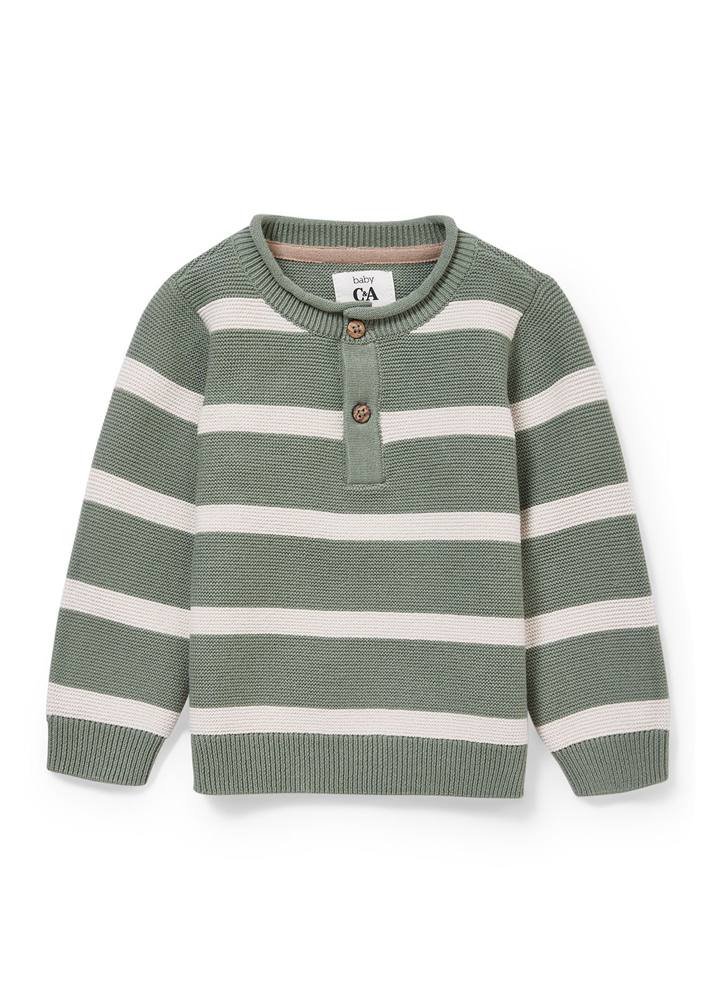 Оливковый демисезонный свитер джемпер C&A