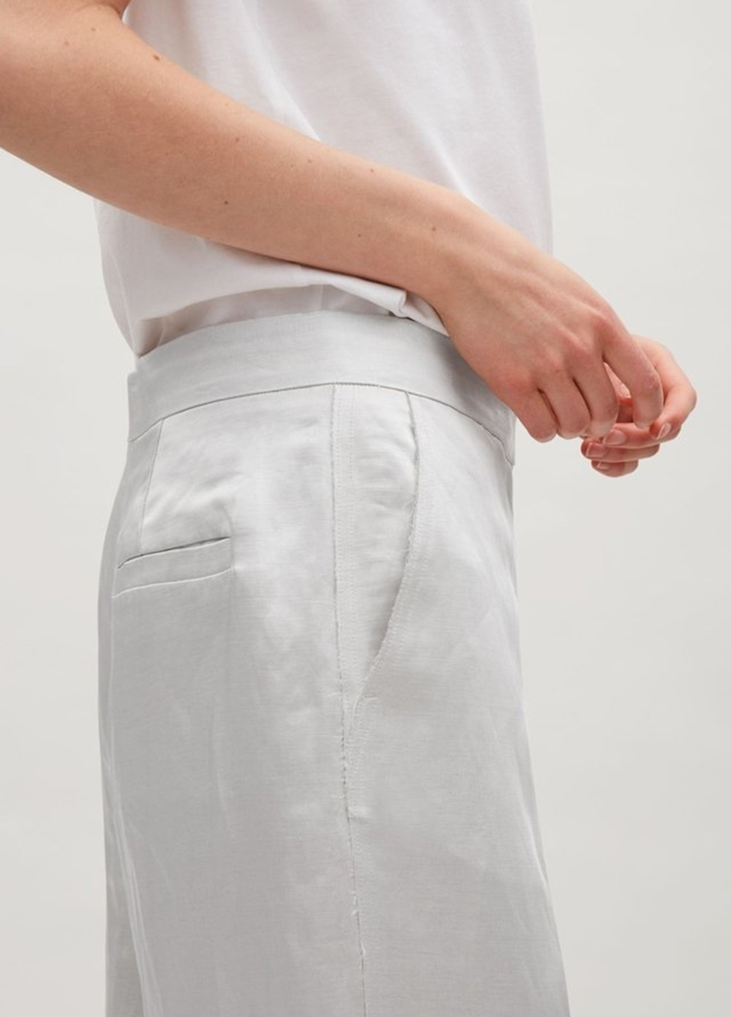Серые кэжуал демисезонные брюки Cos
