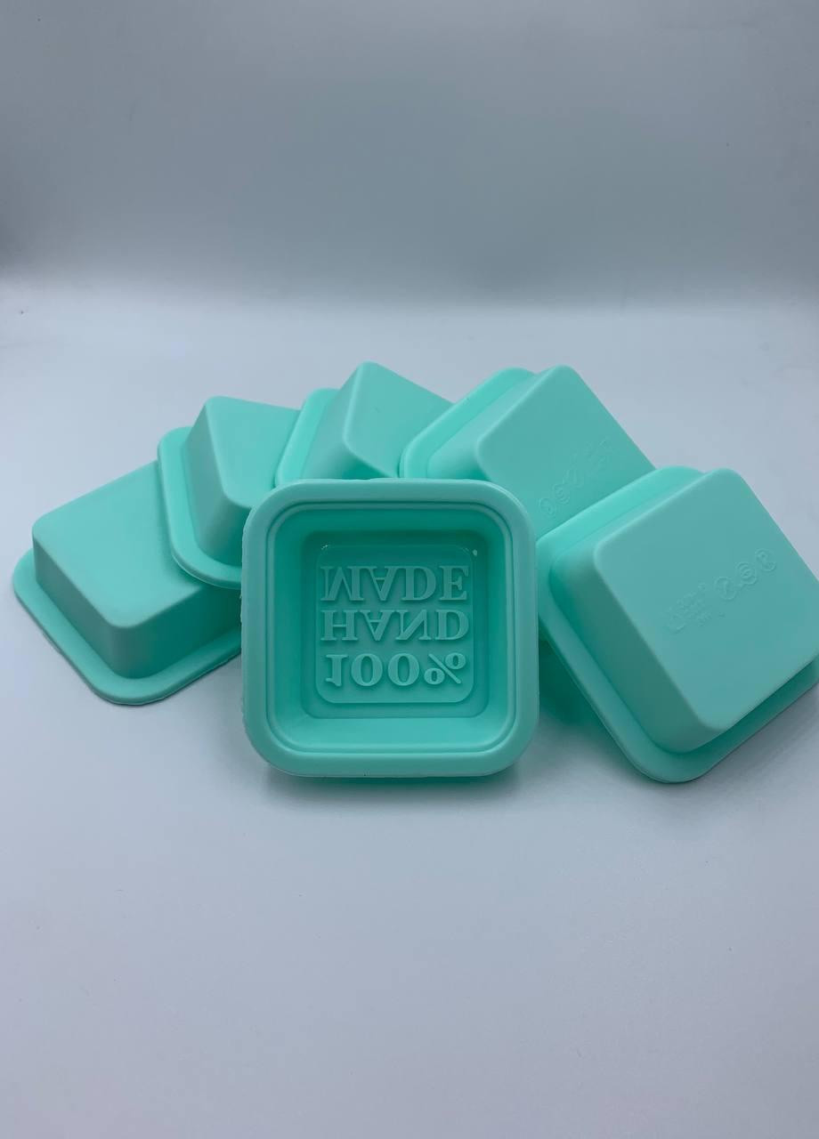 Формочки "Hand made" силикон 6шт/у голубой 7*7*2см Mix Shop (218984070)