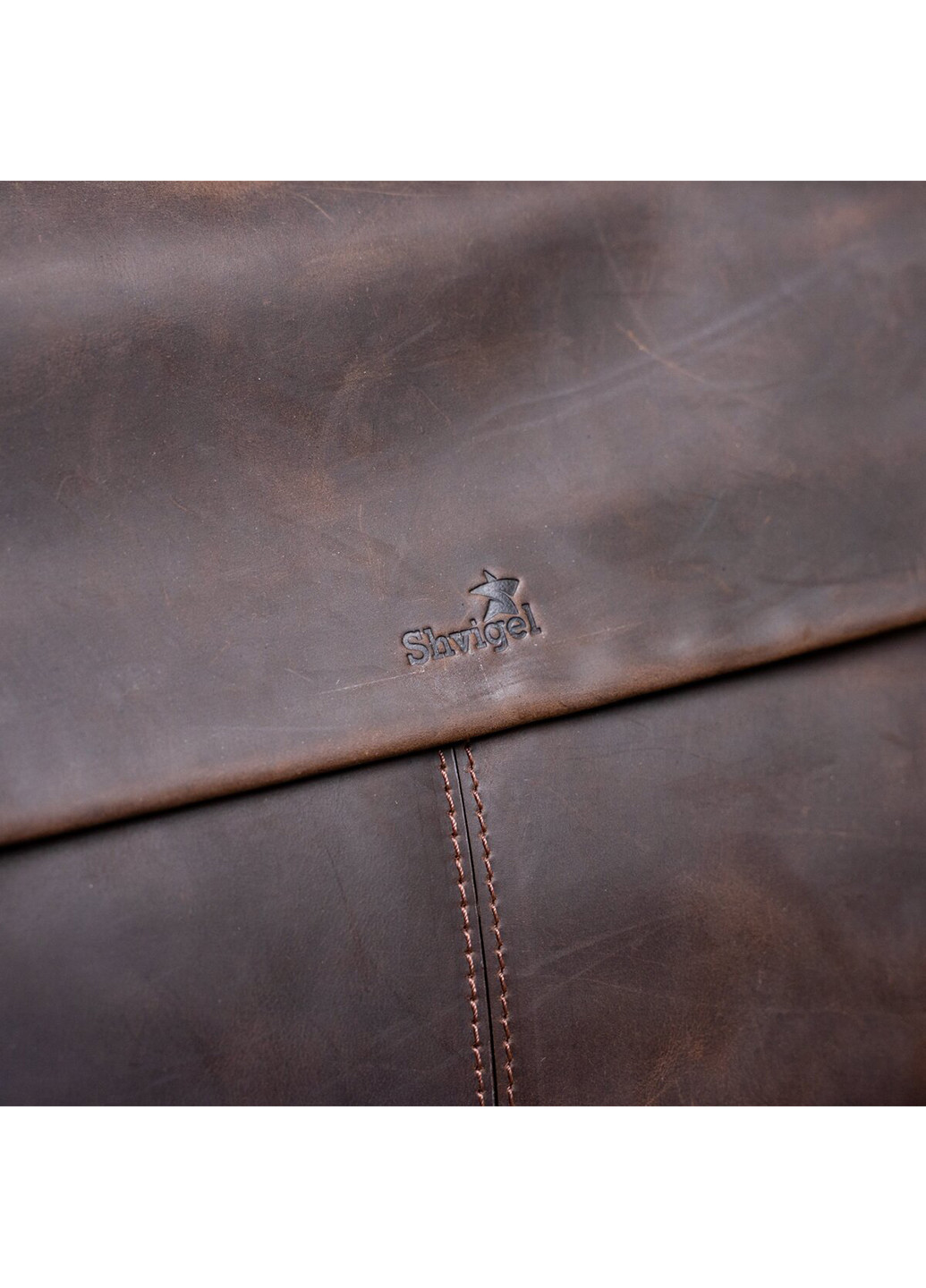 Мужская кожаная сумка 44х32х18 см Shvigel (252131625)