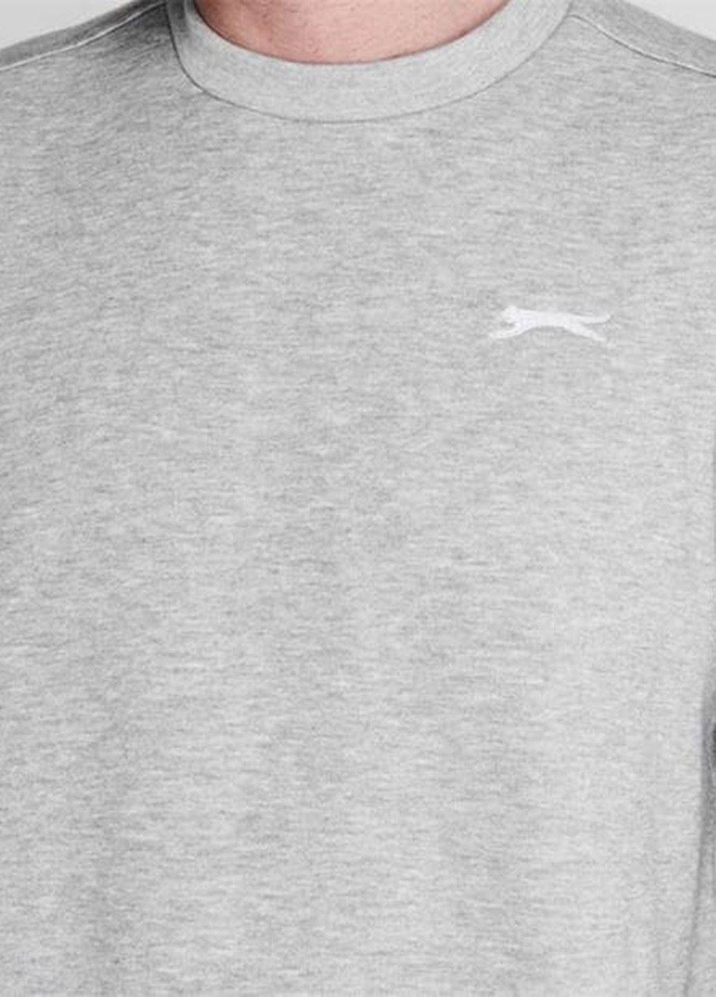 Світшот Slazenger - Прямий крій меланж світло-сірий кежуал трикотаж, поліестер - (212351846)
