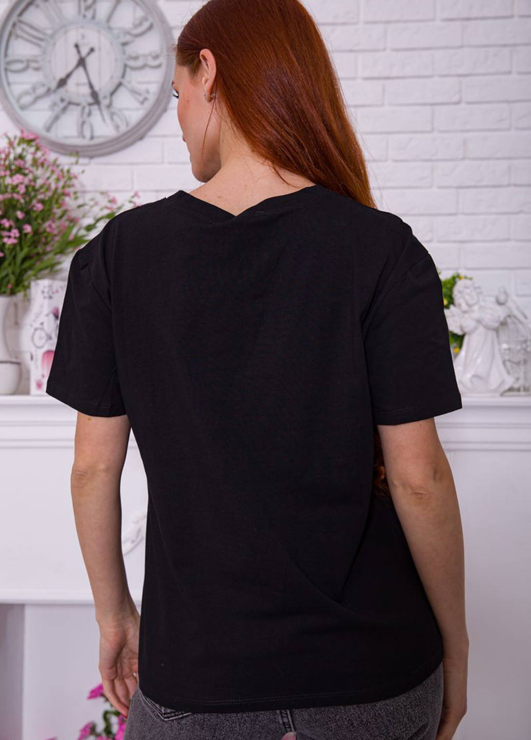 Черная летняя футболка Ager