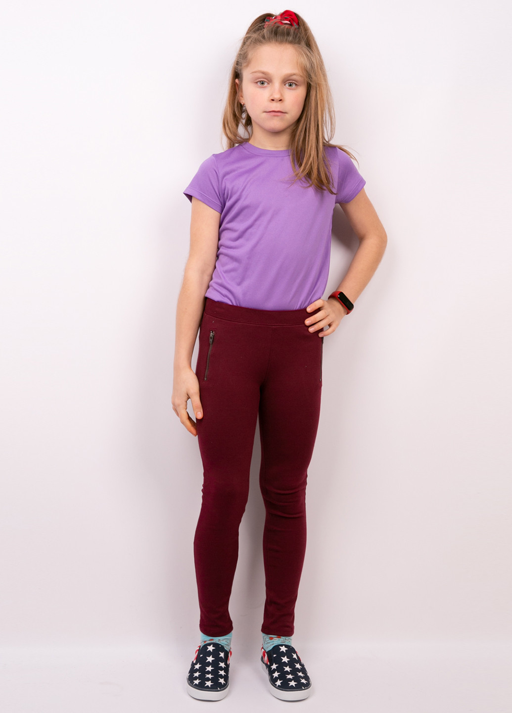 Бордовые демисезонные леггинсы The Children's Place