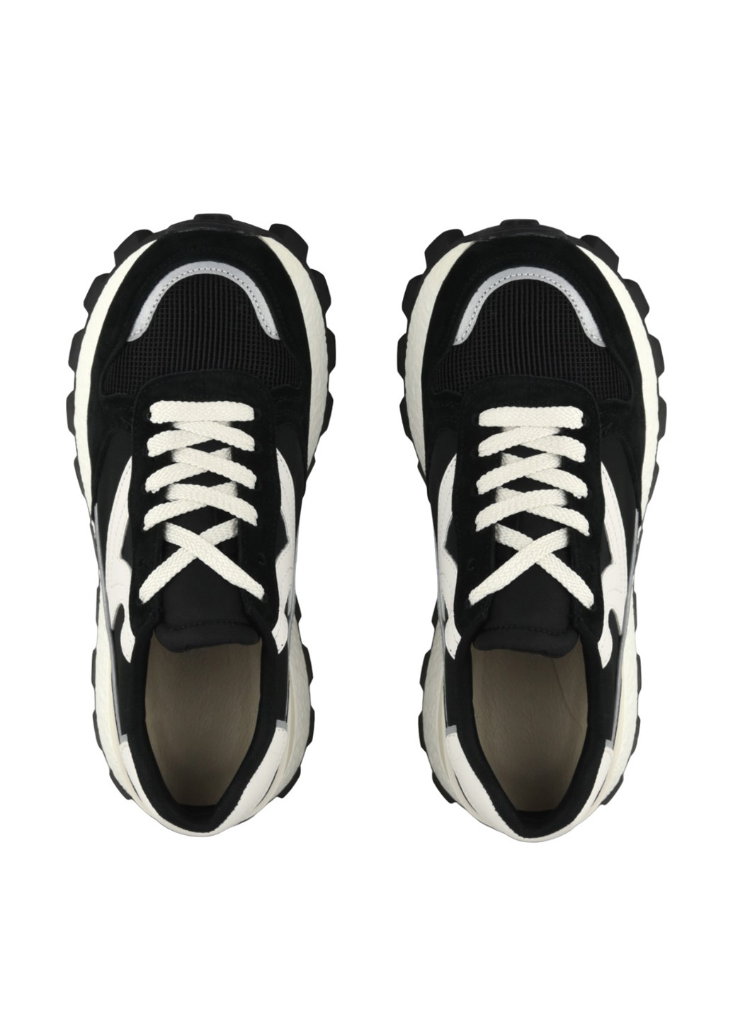 Чорно-білі осінні кросівки Berisstini