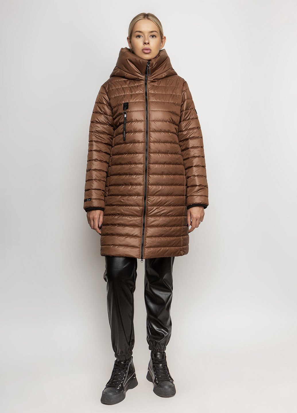 Темно-коричневая демисезонная куртка O`zona milano