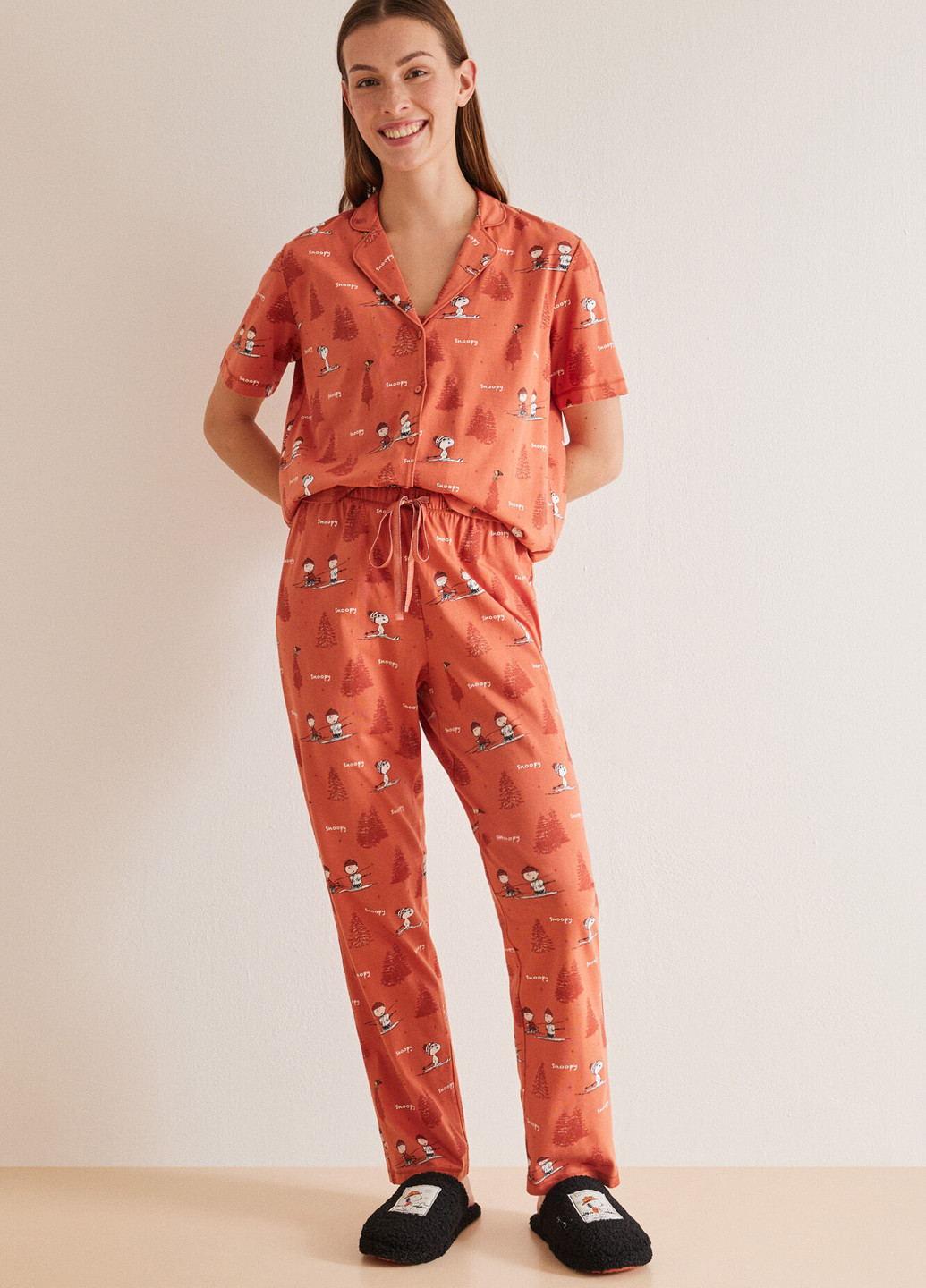 Оранжевая всесезон пижама (рубашка, брюки) рубашка + брюки Women'secret