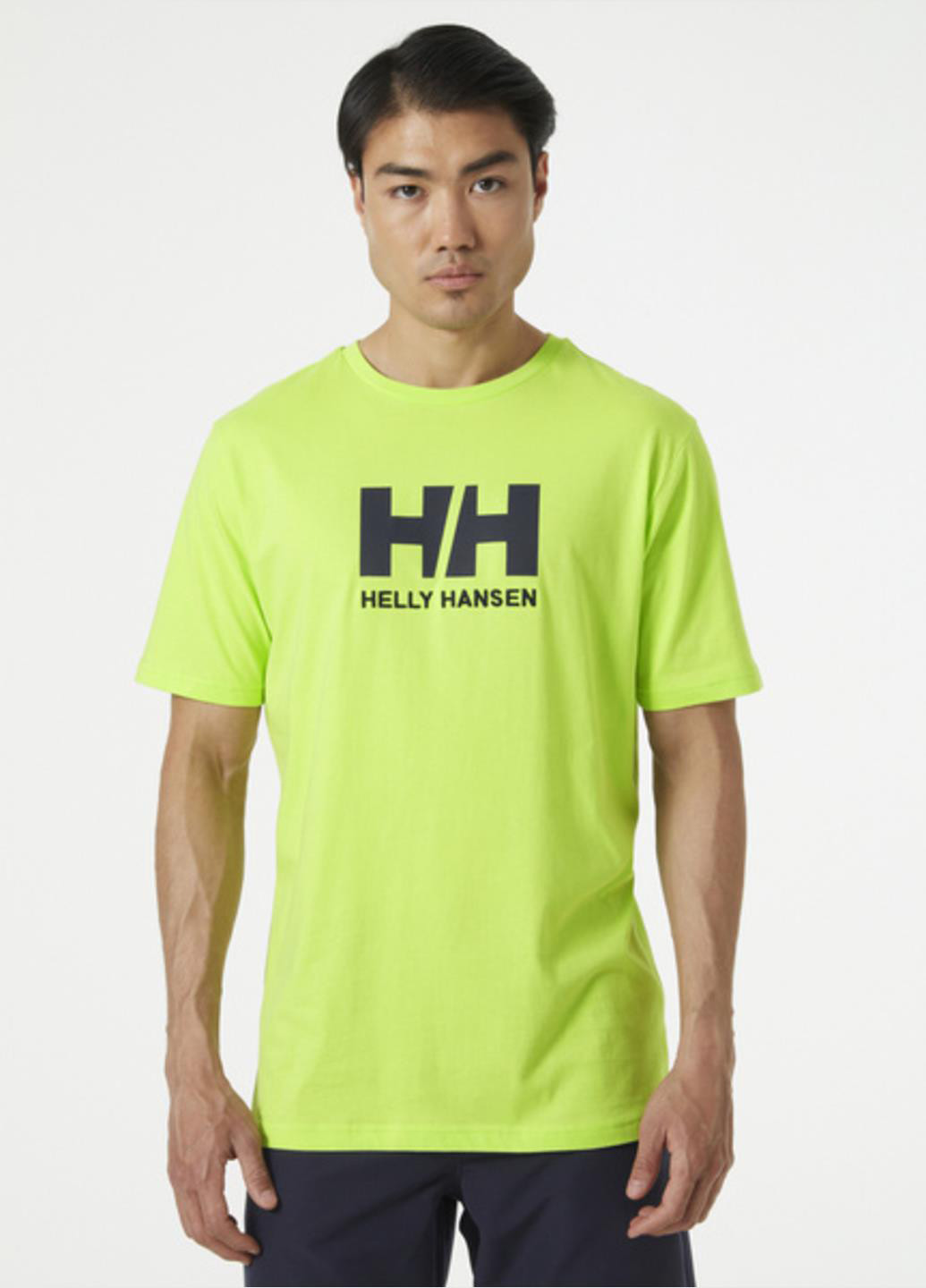 Салатовая футболка 33979-395 Helly Hansen Logo T-shirt