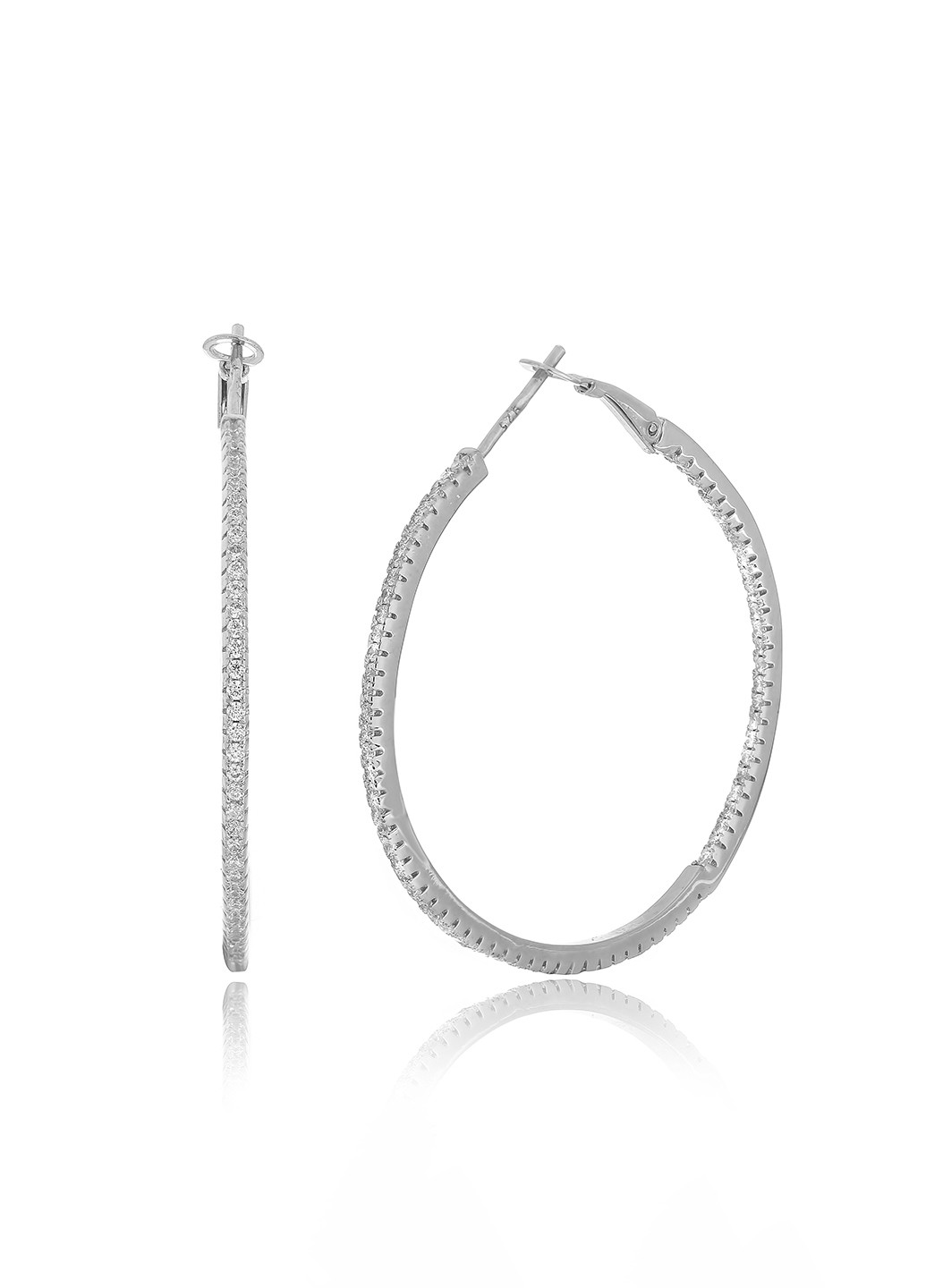 Срібні сережки з фіанітами с2ф / 169а Silvex925 (201169009)