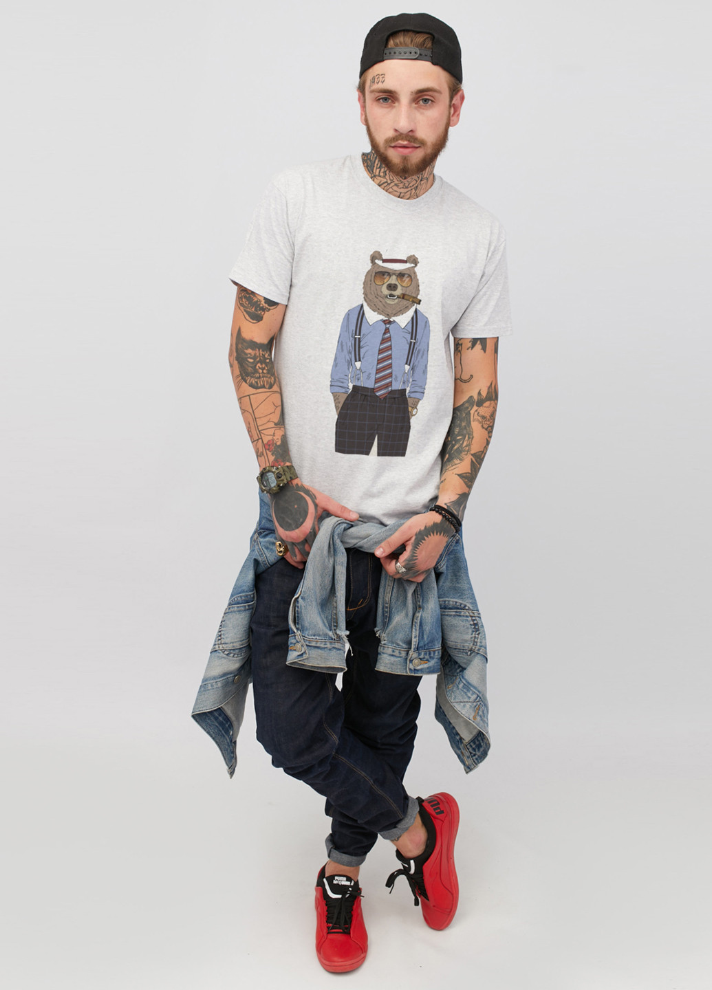 Світло-сіра футболка YAPPI