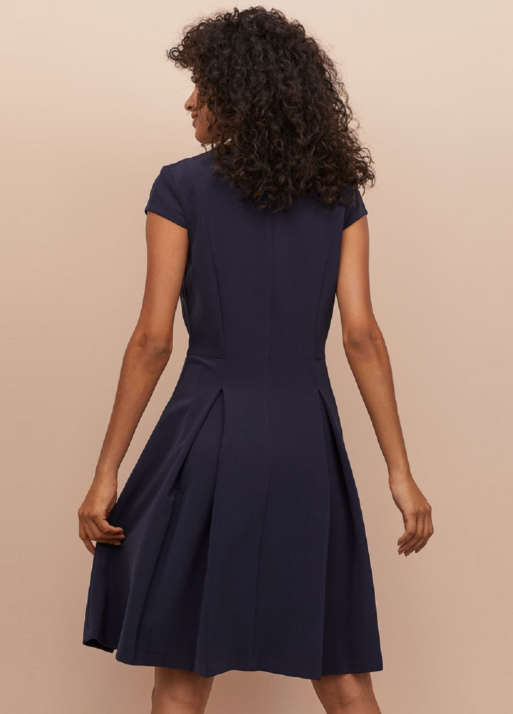 Темно-синя ділова плаття, сукня H&M однотонна