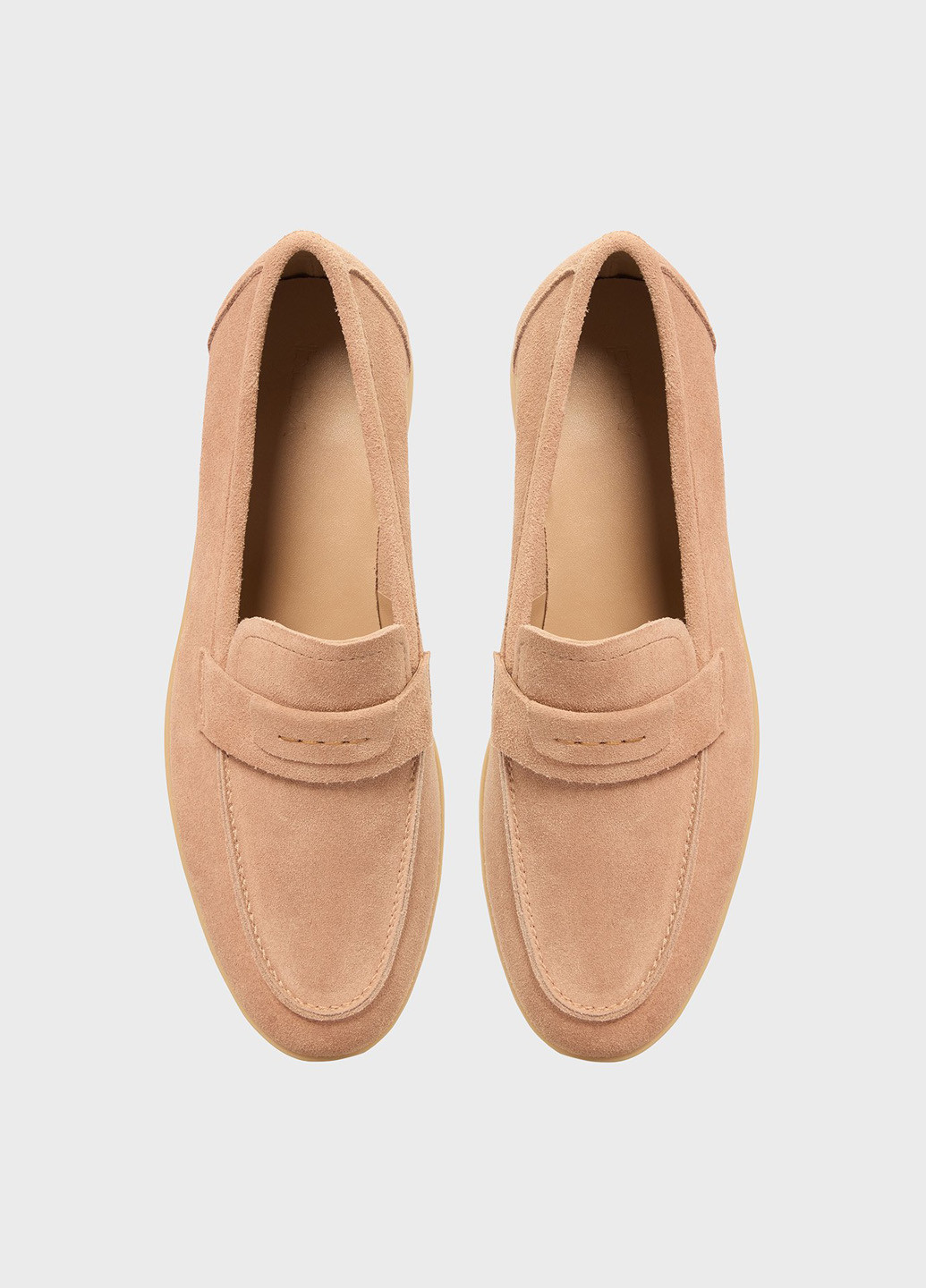 PRPY Туфли лоферы бежевый з натуральная замша, китай — демисезон (334684271)
