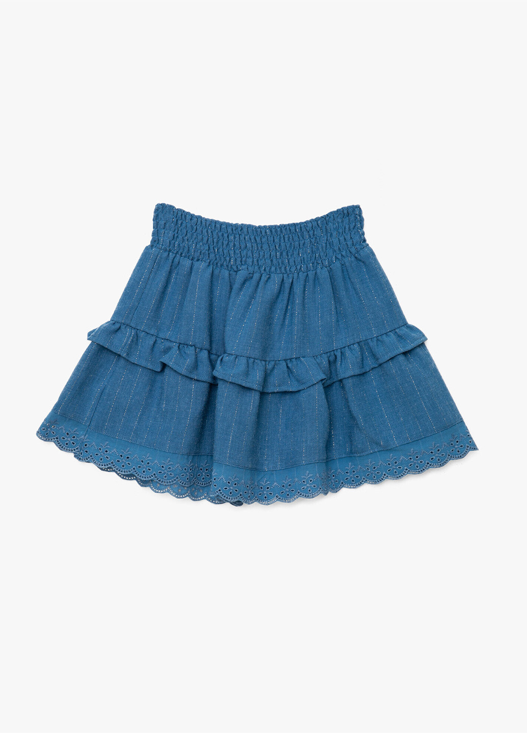 Синяя кэжуал в полоску юбка KOTON клешированная