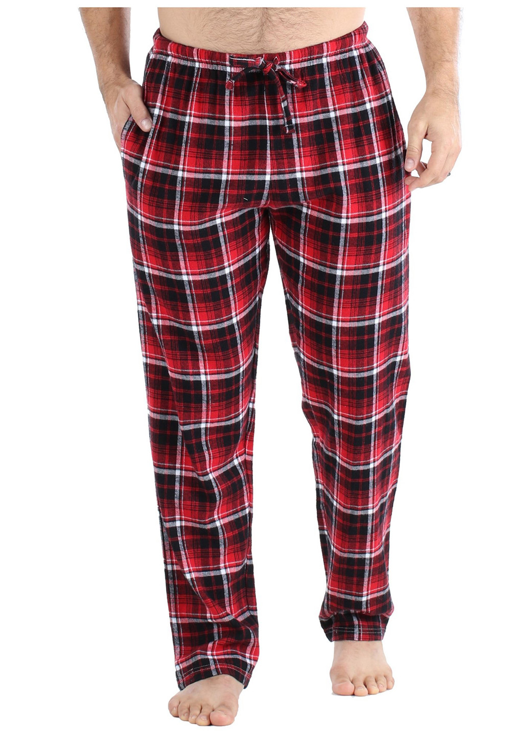 Красные домашние демисезонные брюки Frankie & Johnny