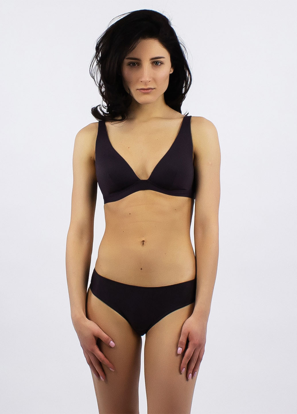 Чорний бралетт бюстгальтер Nokaya без кісточок поліамід, мікрофібра