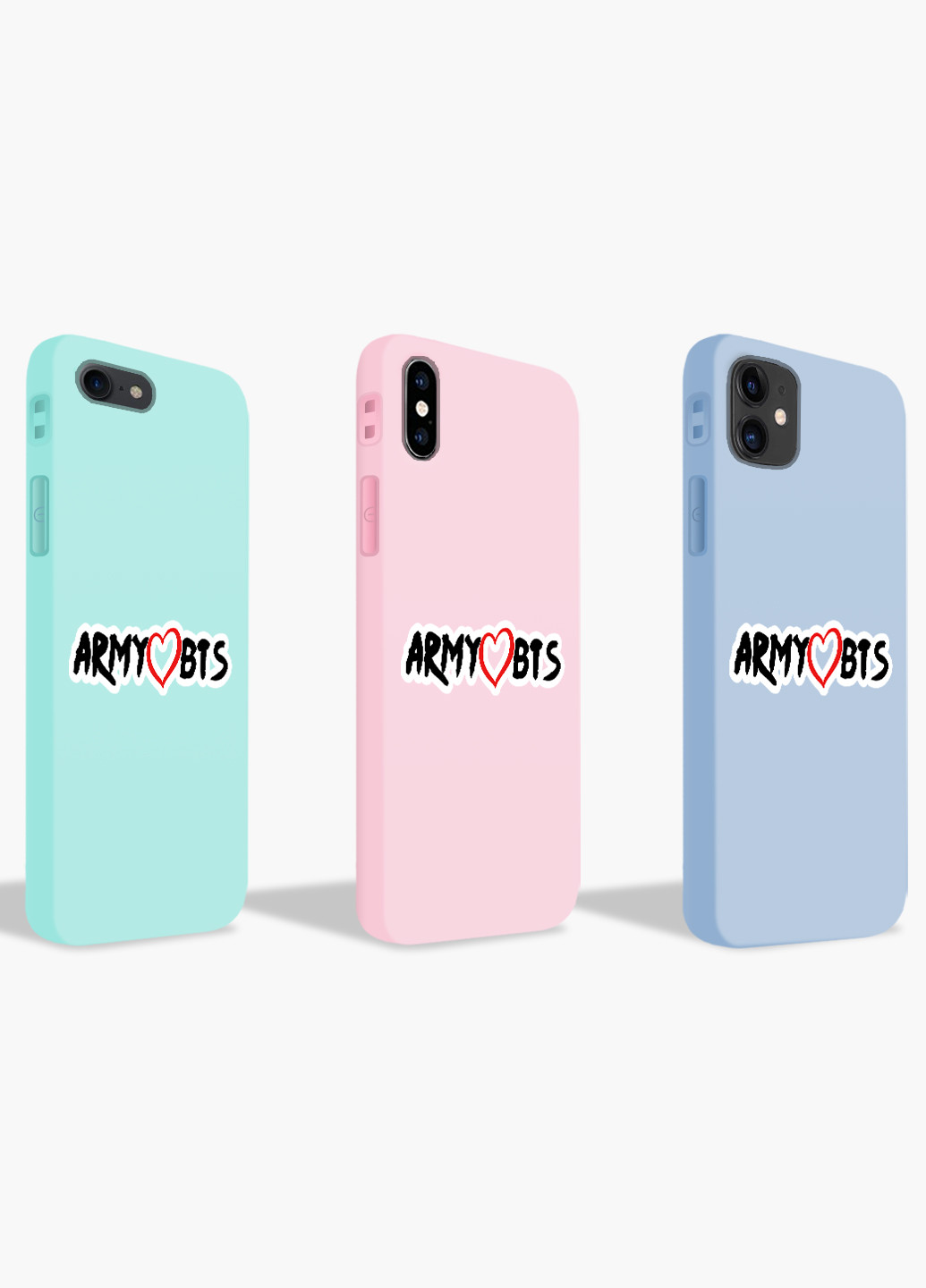 Чехол силиконовый Apple Iphone 11 БТС (BTS) (9230-1100) MobiPrint (219356212)