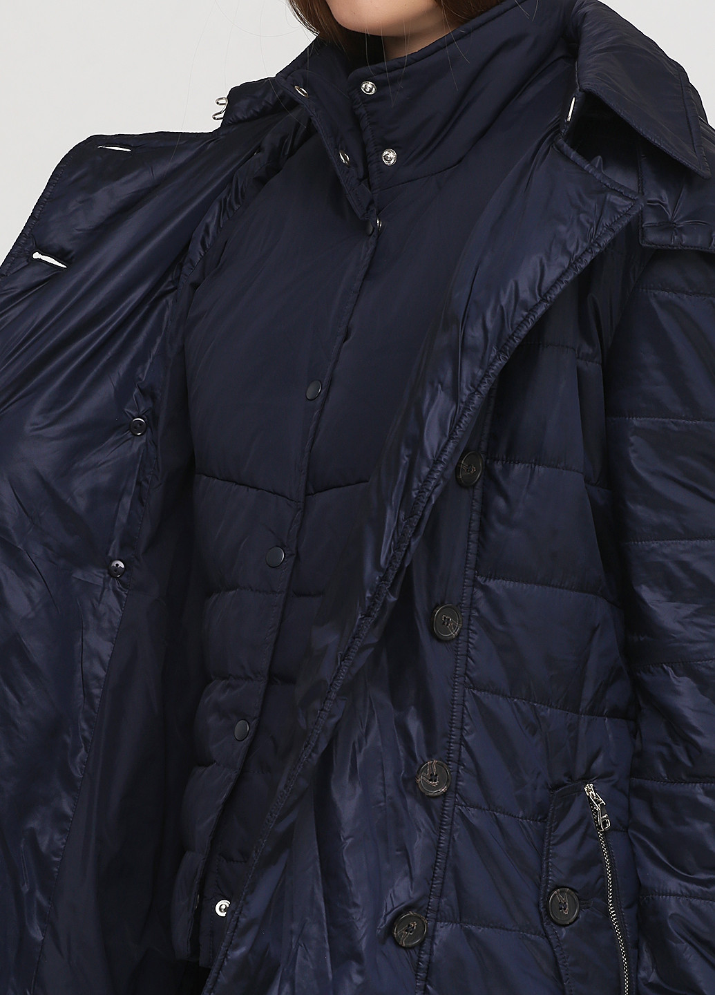 Темно-синий демисезонный клмплект (куртка, жилет) Uterque