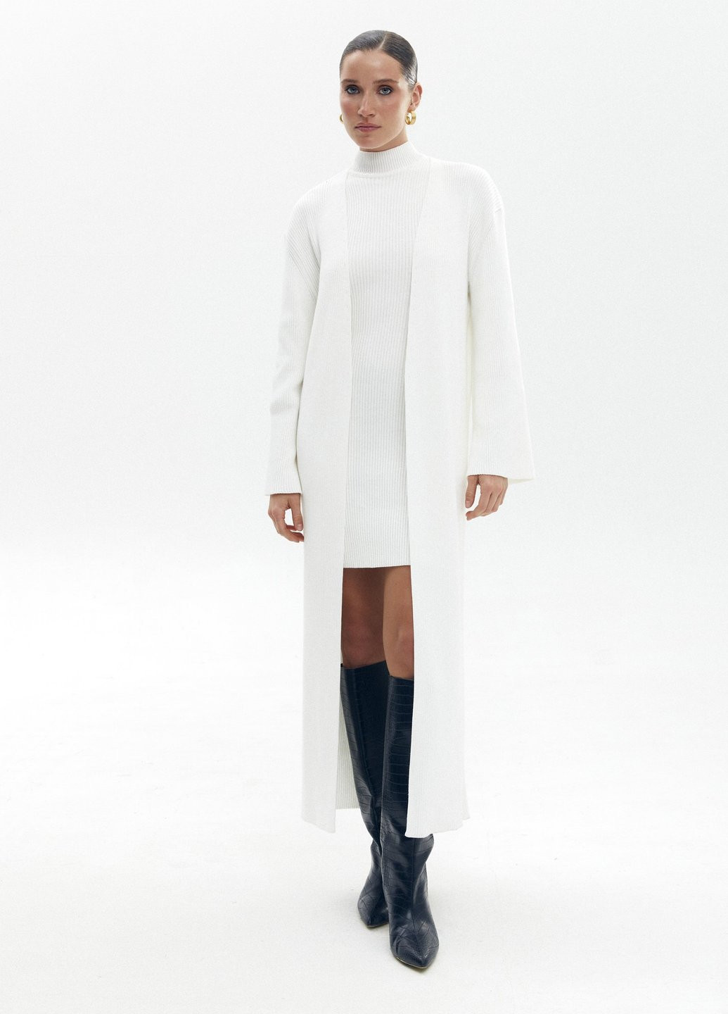 Молочна кежуал сукня футляр Gepur однотонна