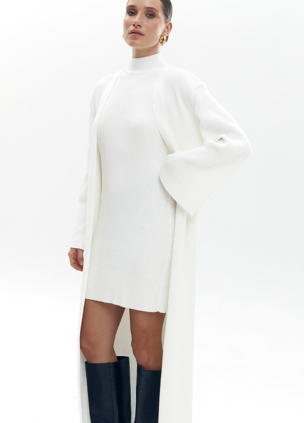 Молочна кежуал сукня футляр Gepur однотонна